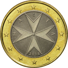 Malta, Euro, 2008, SC, Bimetálico, KM:131