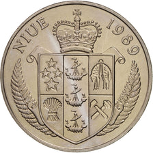 Moneta, Niue, Elizabeth II, 5 Dollars, 1989, SPL, Rame-nichel, KM:24