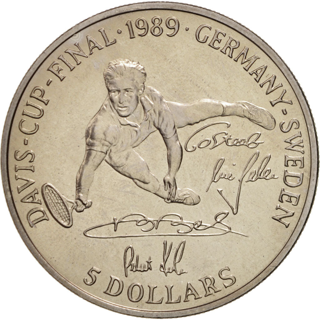 Moneta, Niue, Elizabeth II, 5 Dollars, 1989, SPL, Rame-nichel, KM:24