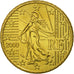 Moneta, Francja, 50 Euro Cent, 2000, Paris, MS(63), Mosiądz, KM:1287