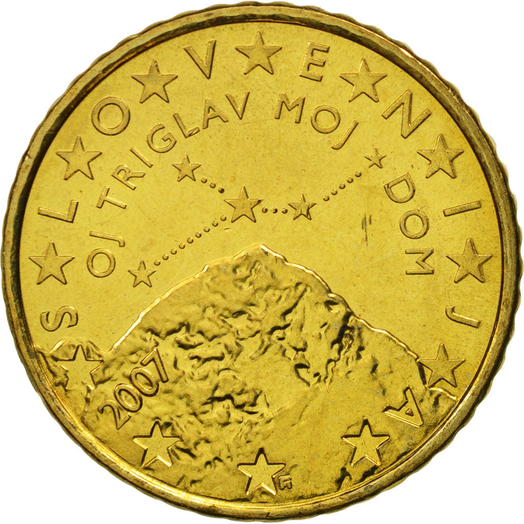 Slovenia, 50 Euro Cent, 2007, SPL, Ottone, KM:73