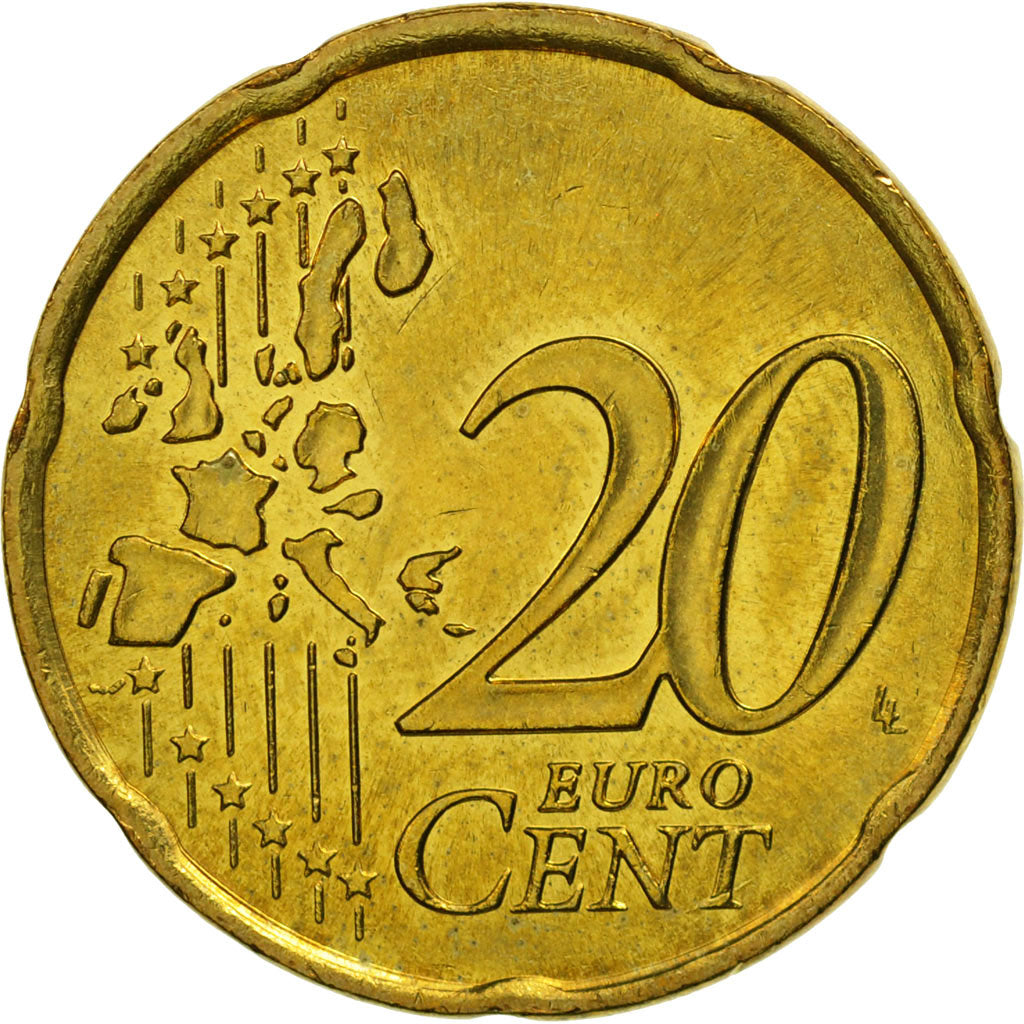 Monnaie, France, 20 Euro Cent, 2000, SPL, Laiton, KM:1286