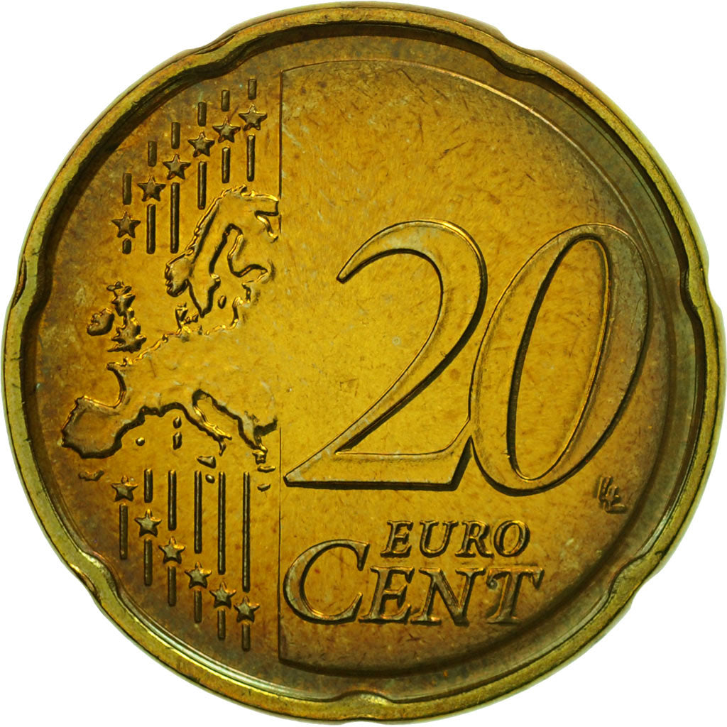 Coin, France, 20 Euro Cent, 2007, MS(63), Brass, KM:1411