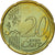 Cyprus, 20 Euro Cent, 2008, AU(55-58), Brass, KM:82