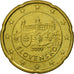 Słowacja, 20 Euro Cent, 2009, Kremnica, AU(55-58), Mosiądz, KM:99