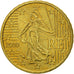 Coin, France, 10 Euro Cent, 2000, MS(63), Brass, KM:1285