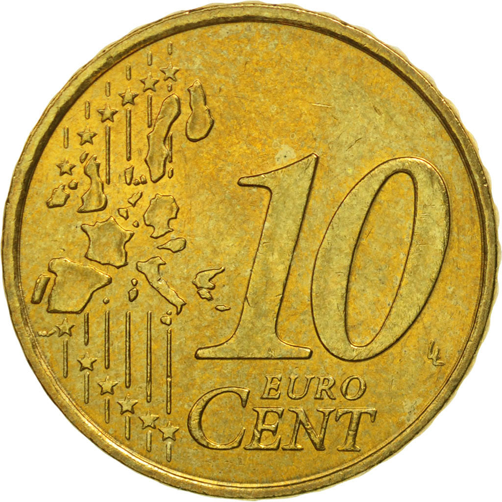 Coin, France, 10 Euro Cent, 2000, MS(63), Brass, KM:1285