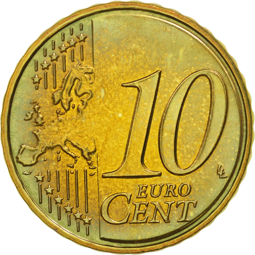 Coin, France, 10 Euro Cent, 2007, MS(63), Brass, KM:1410