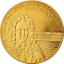 Rusia, medalla, CCCP Russie, G.W.Leibniz, Politics, Society, War, SC+, Cobre -