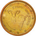 Chipre, 2 Euro Cent, 2008, EBC, Cobre chapado en acero, KM:79