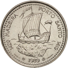 PORTUGAL, 100 Escudos, 1989, KM #647, MS(63), Copper-Nickel, 34, 16.76