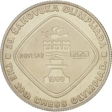 Coin, Yugoslavia, 5 Dinara, 1990, MS(65-70), Copper-Nickel-Zinc, KM:145