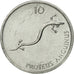 Coin, Slovenia, 10 Stotinov, 1992, MS(63), Aluminum, KM:7