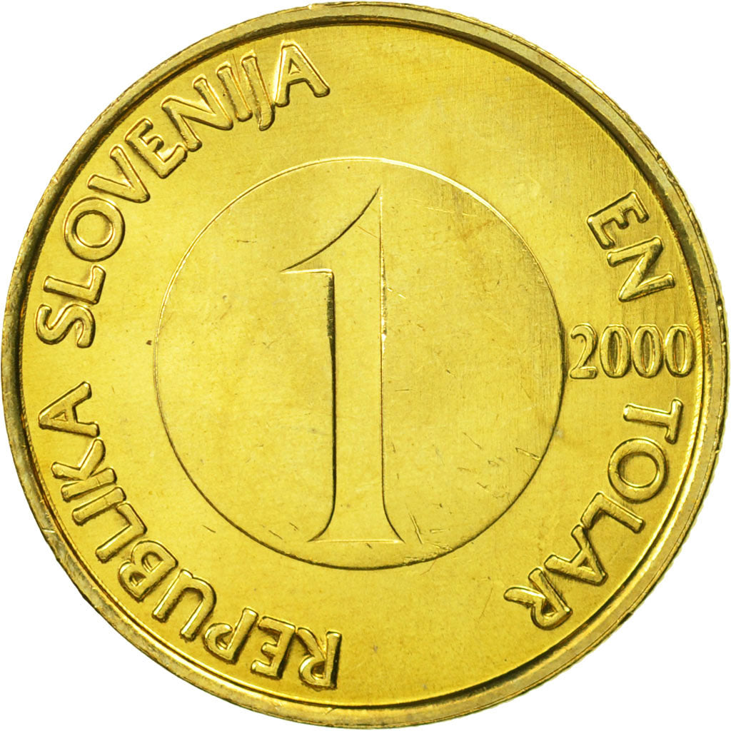 Moneta, Słowenia, Tolar, 2000, MS(63), Mosiądz niklowy, KM:4