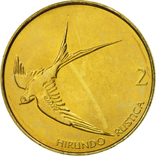 Moneta, Słowenia, 2 Tolarja, 2004, MS(63), Mosiądz niklowy, KM:5