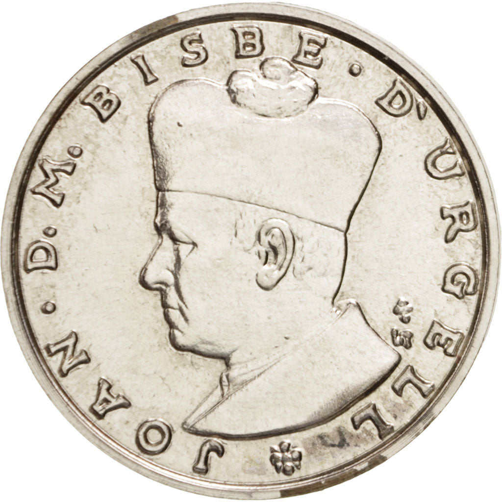 ANDORRA, 10 Diners, 1984, KM #17, MS(60-62), Cast Silver, 26, 8.35