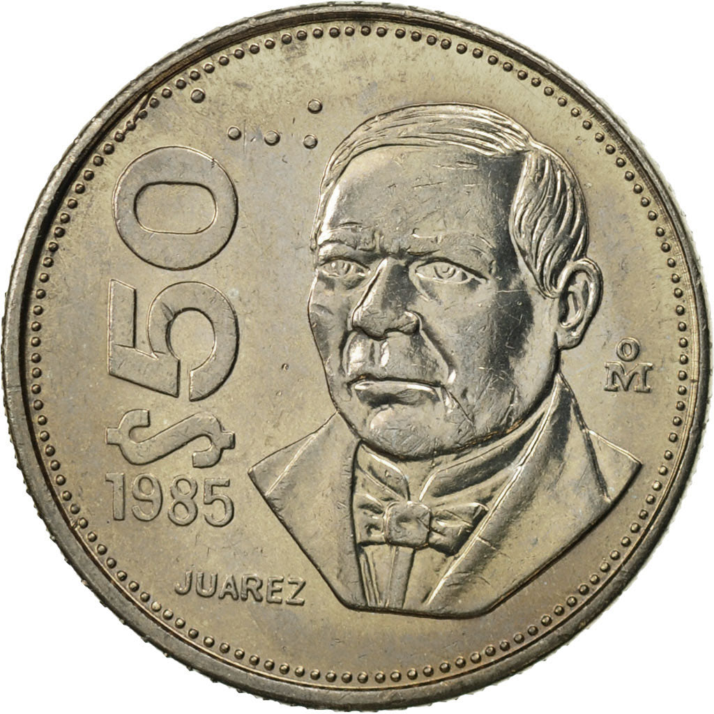 Coin, Mexico, 50 Pesos, 1985, Mexico City, MS(65-70), Copper-nickel, KM:495