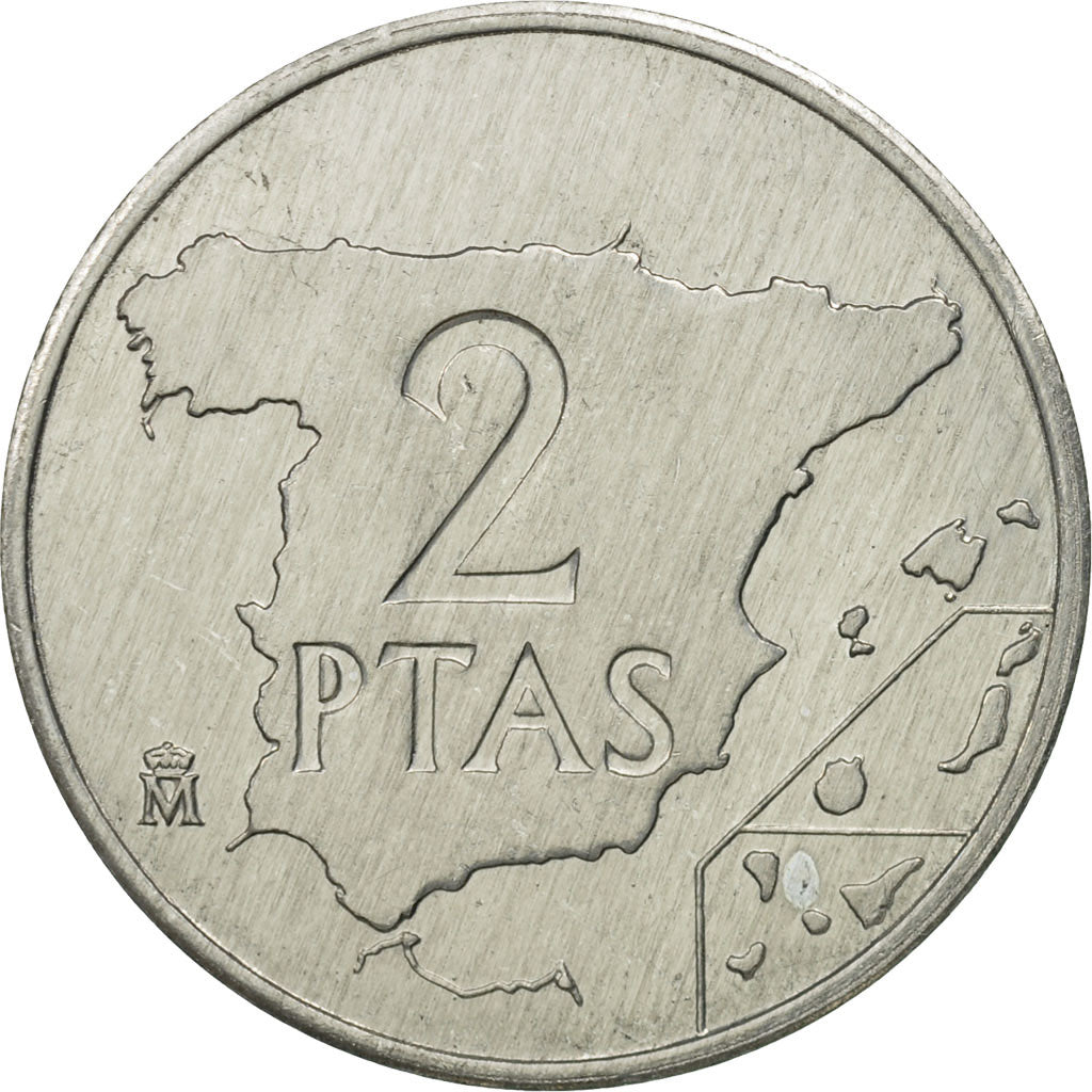 Monnaie, Espagne, Juan Carlos I, 2 Pesetas, 1984, FDC, Aluminium, KM:822