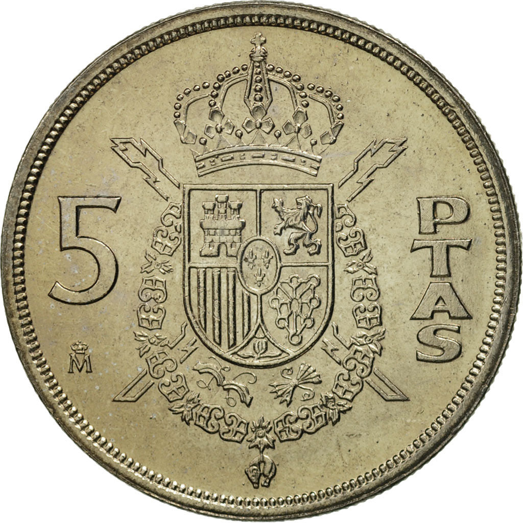 Monnaie, Espagne, Juan Carlos I, 5 Pesetas, 1982, FDC, Copper-nickel, KM:823