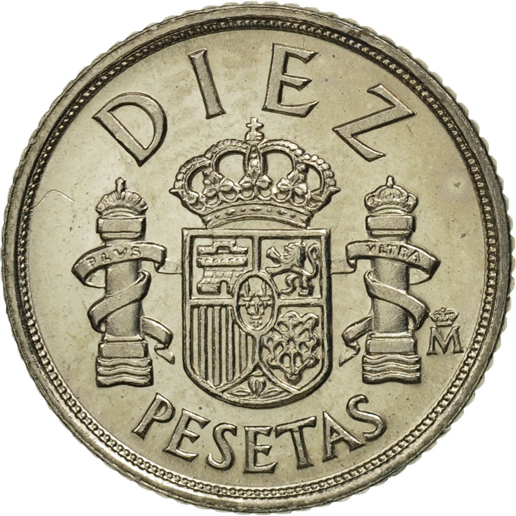 Munten, Spanje, Juan Carlos I, 10 Pesetas, 1983, FDC, Copper-nickel, KM:827