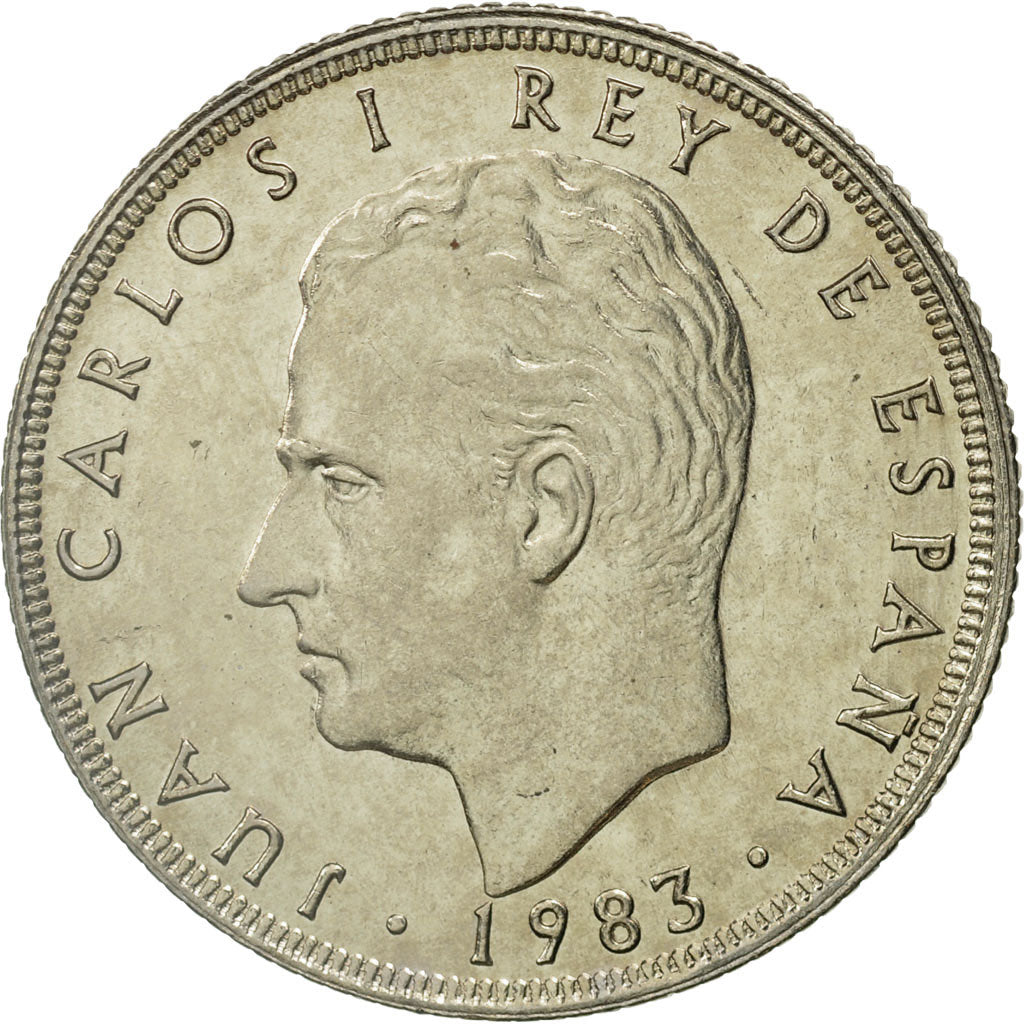 Munten, Spanje, Juan Carlos I, 25 Pesetas, 1983, FDC, Copper-nickel, KM:824