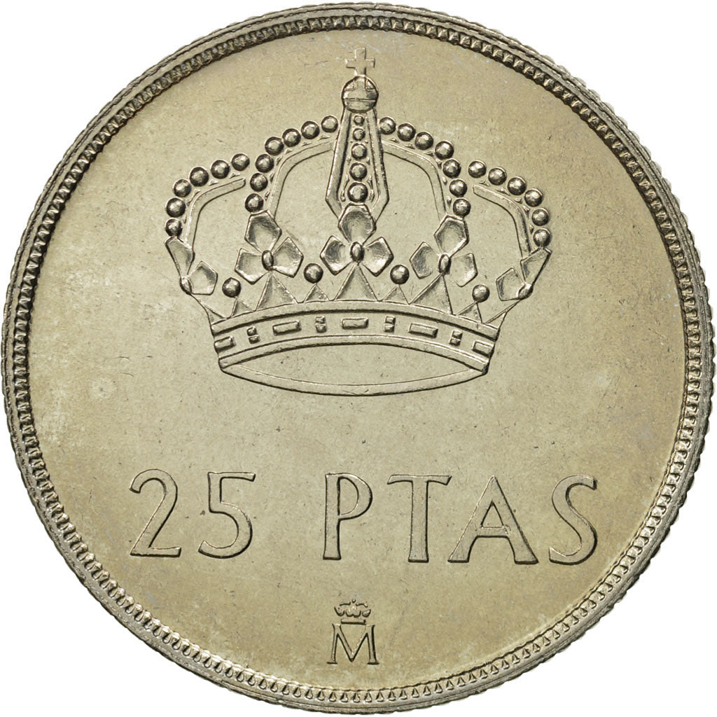 Munten, Spanje, Juan Carlos I, 25 Pesetas, 1983, FDC, Copper-nickel, KM:824