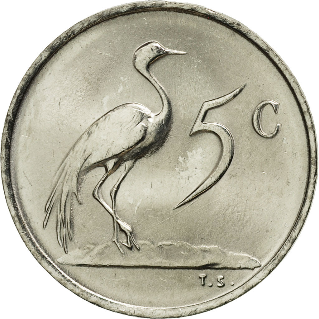 Coin, South Africa, 5 Cents, 1982, MS(65-70), Nickel, KM:111