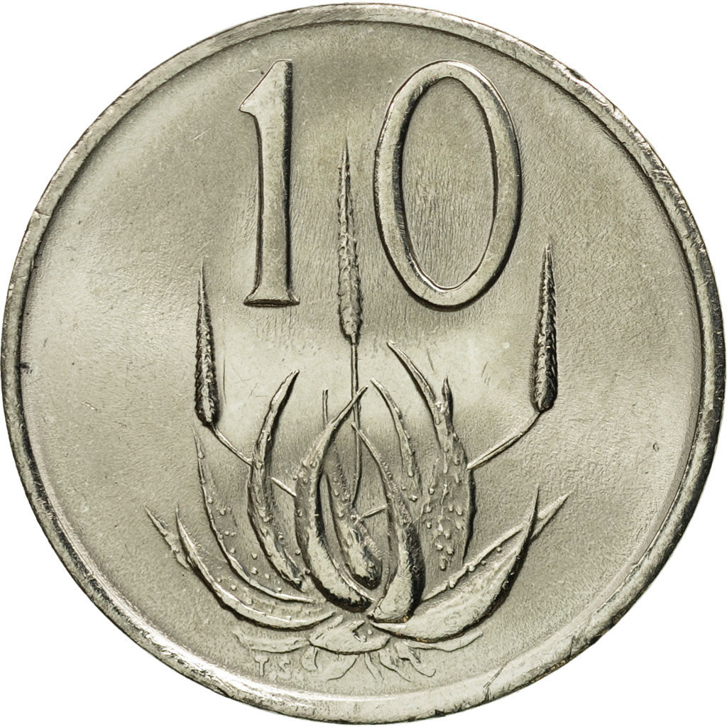 Coin, South Africa, 10 Cents, 1982, MS(65-70), Nickel, KM:112