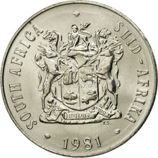 Coin, South Africa, 50 Cents, 1981, MS(65-70), Nickel, KM:87