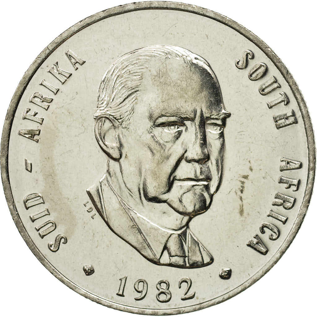 Coin, South Africa, Rand, 1982, MS(65-70), Nickel, KM:115