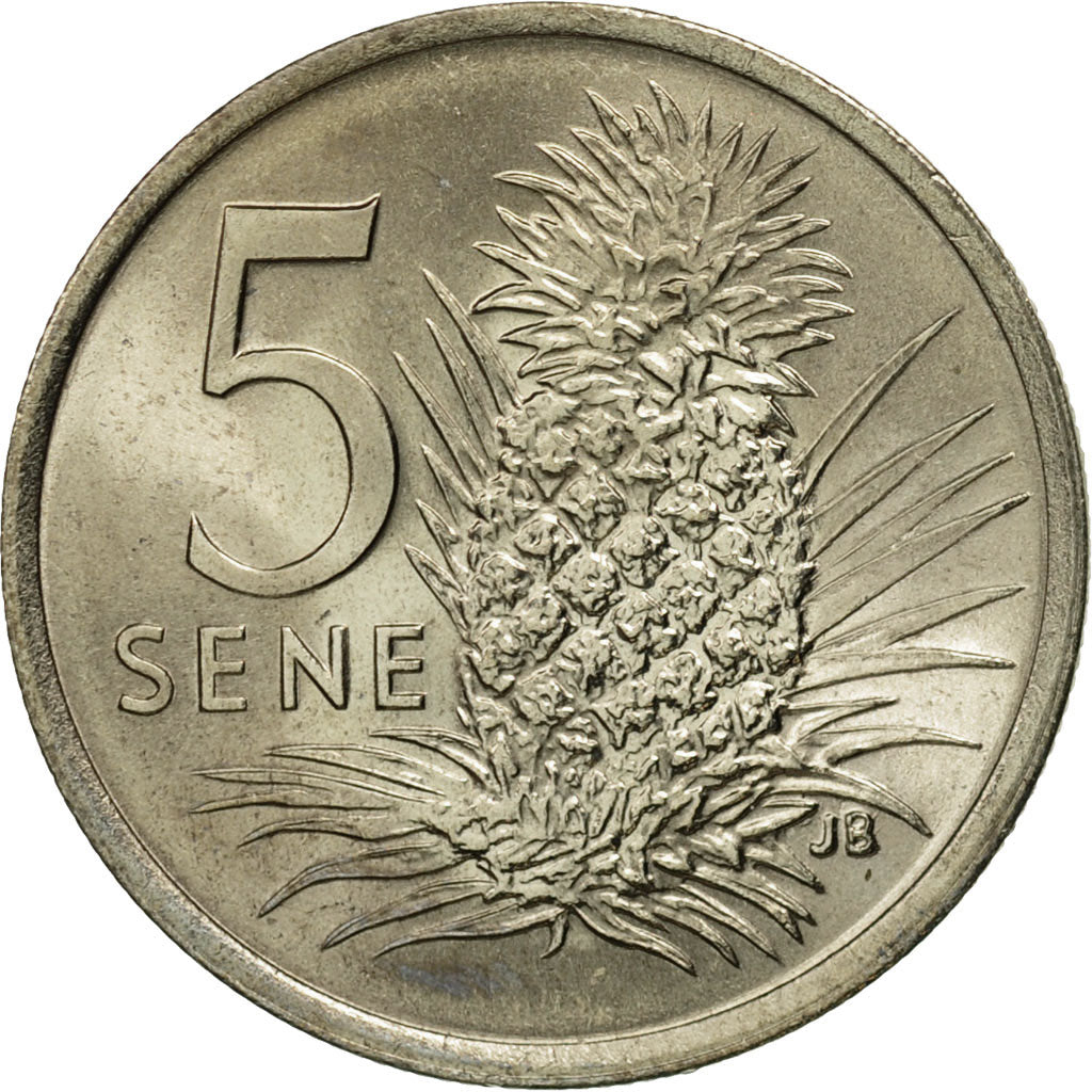 Samoa, 5 Sene, 1974, FDC, Copper-nickel, KM:14