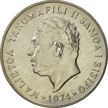 Coin, Samoa, 50 Sene, 1974, MS(65-70), Copper-nickel, KM:17