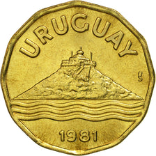 Uruguay, 20 Centesimos, 1981, Santiago, MS(65-70), Aluminum-Bronze, KM:67