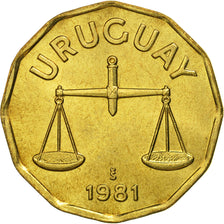Uruguay, 50 Centesimos, 1981, Santiago, STGL, Aluminum-Bronze
