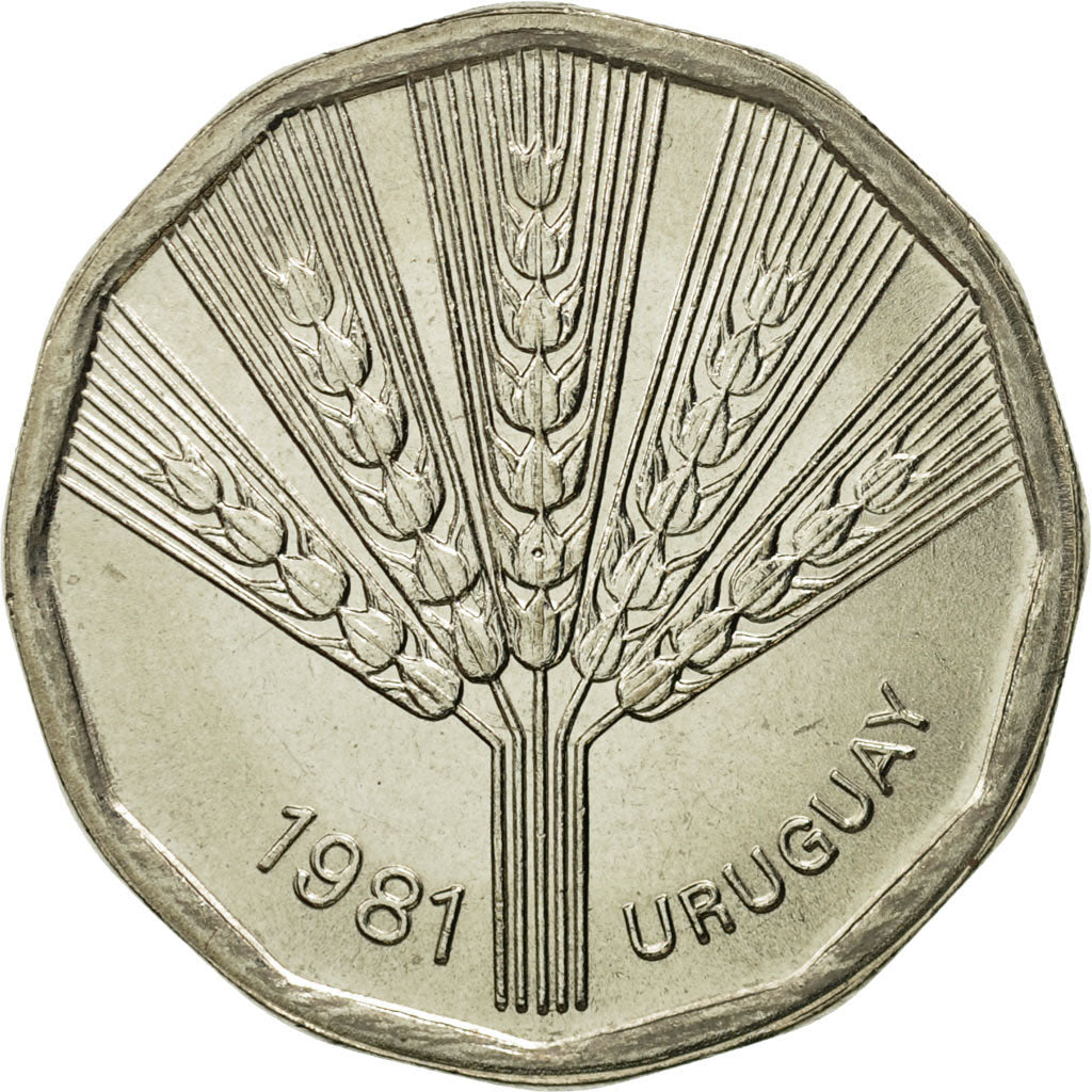 Moneta, Uruguay, 2 Nuevos Pesos, 1981, Santiago, FDC, Rame-nichel-zinco, KM:77