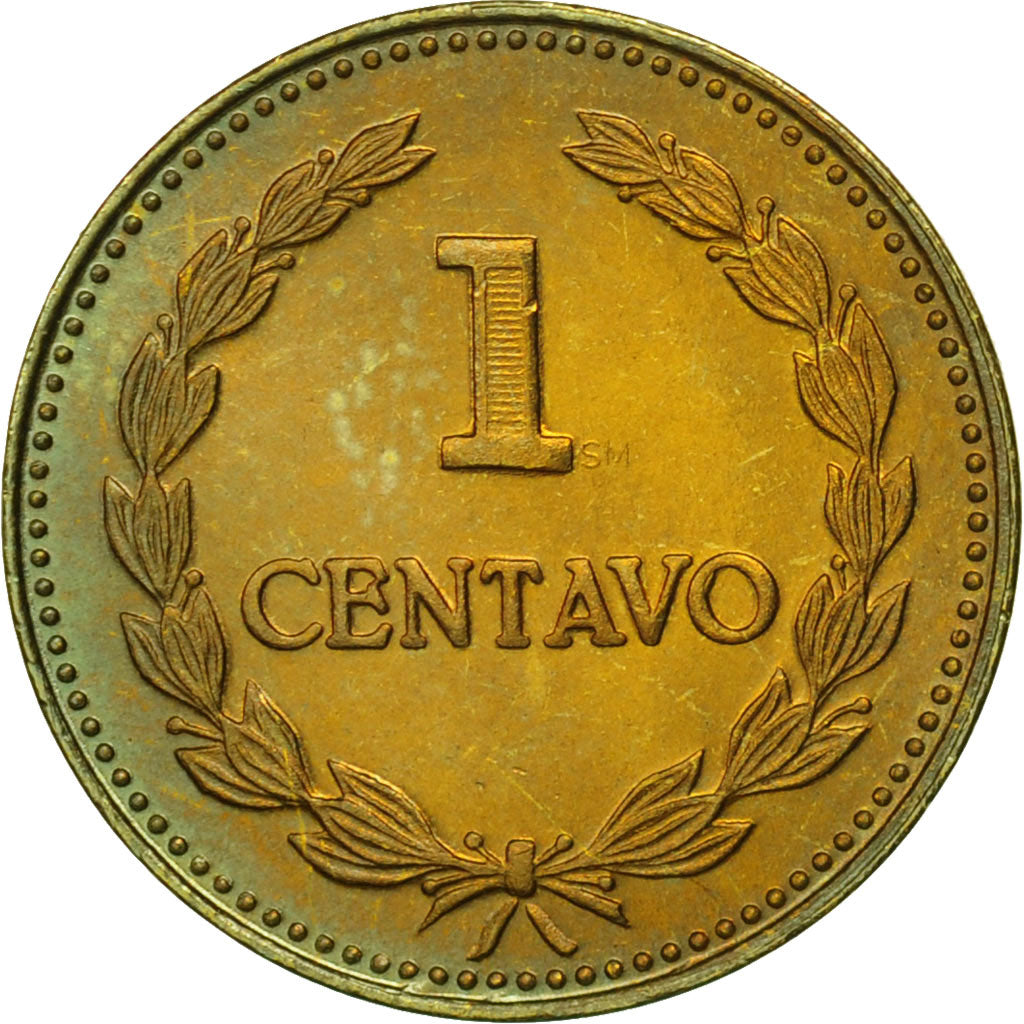 El Salvador, Centavo, 1981, Guatemala City, Guatemala, MS(65-70), Brass