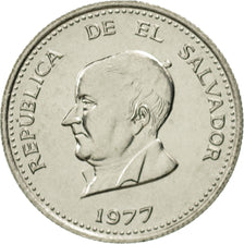 El Salvador, 25 Centavos, 1977, British Royal Mint, MS(65-70), Nickel, KM:139