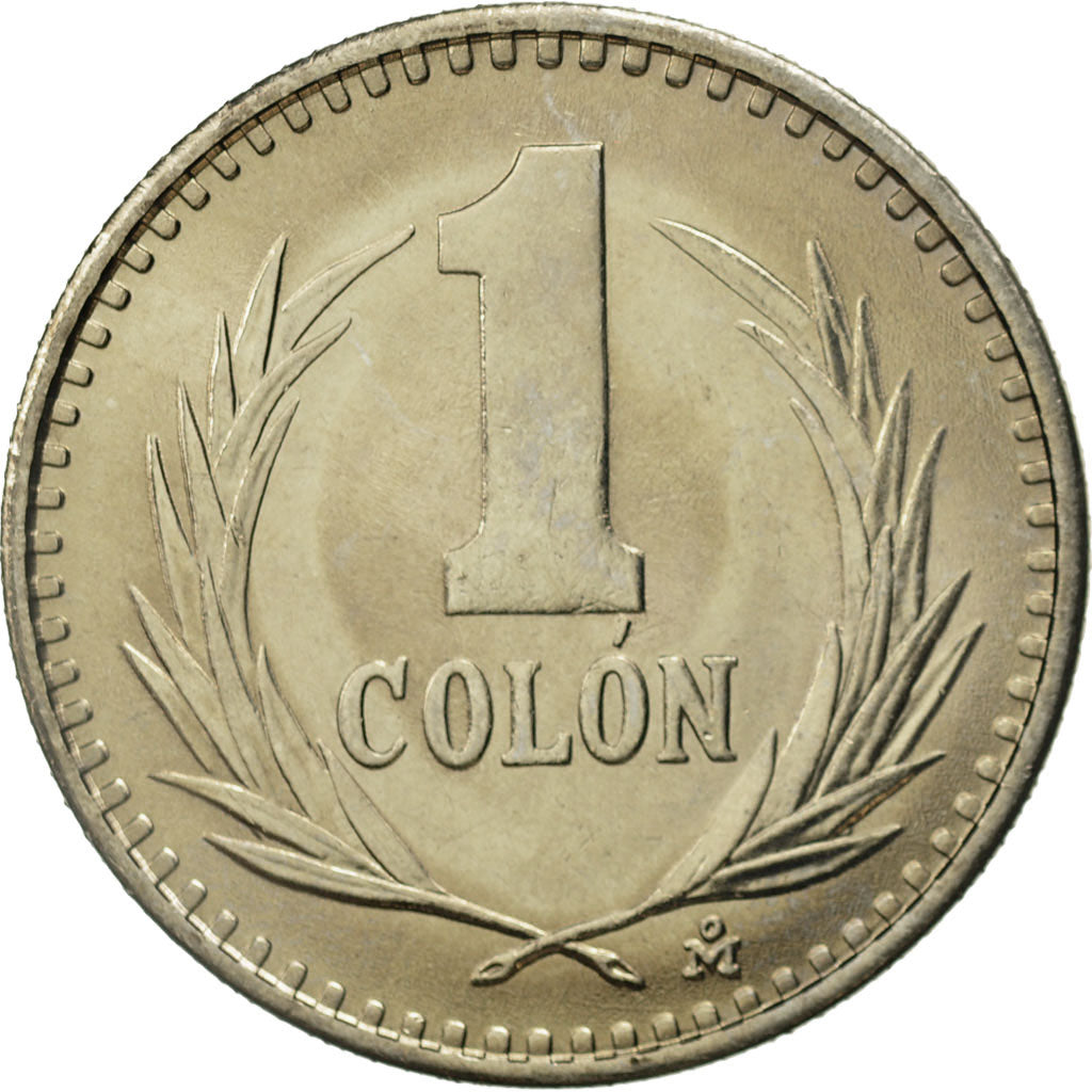 El Salvador, Colon, 1984, Mexico City, Mexico, MS(65-70), Copper-nickel, KM:153