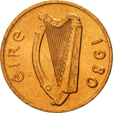 Moneta, REPUBLIKA IRLANDII, Penny, 1980, MS(65-70), Bronze, KM:20