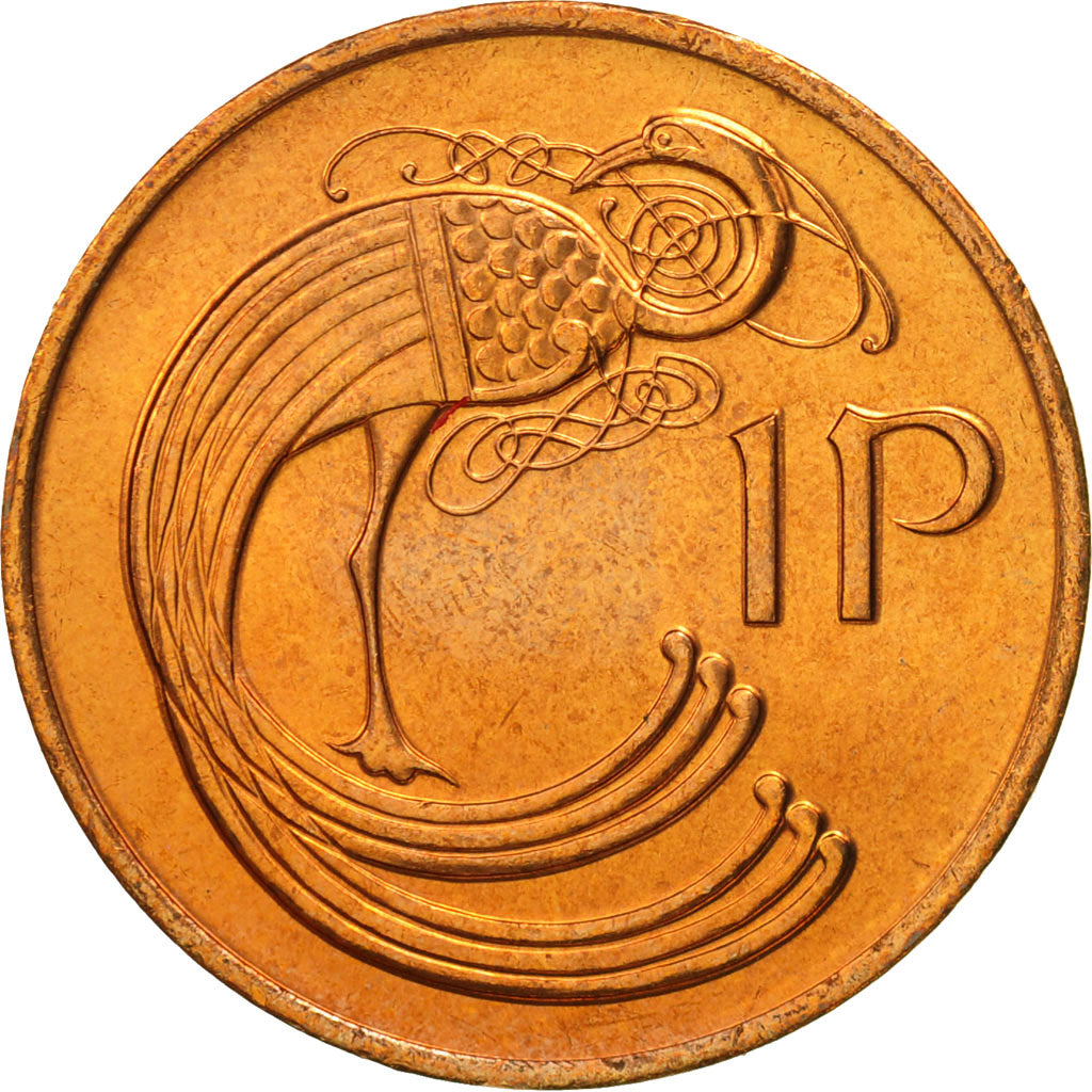 Coin, IRELAND REPUBLIC, Penny, 1980, MS(65-70), Bronze, KM:20