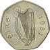 IRELAND REPUBLIC, 50 Pence, 1981, MS(65-70), Copper-nickel, KM:24