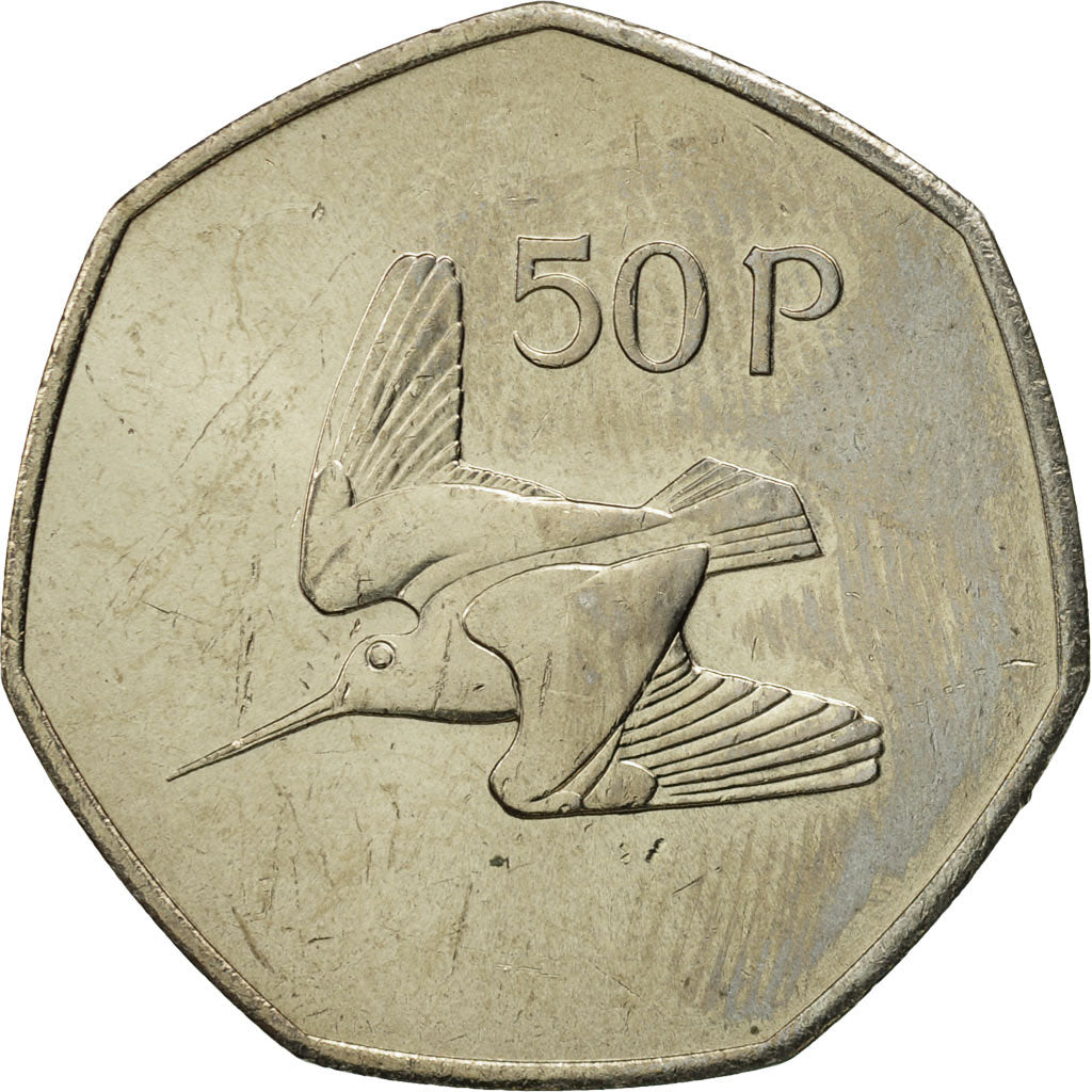 IRELAND REPUBLIC, 50 Pence, 1981, MS(65-70), Copper-nickel, KM:24