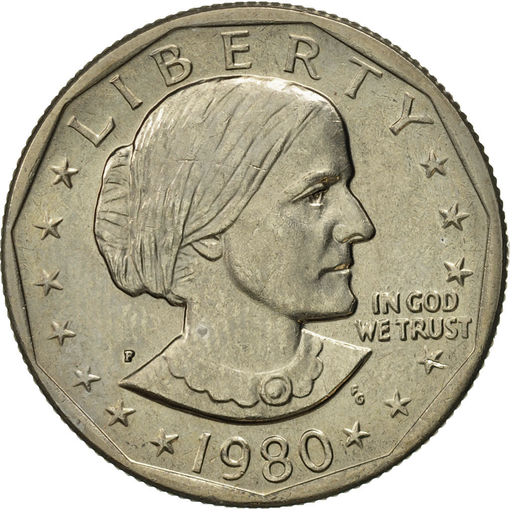 United States, Susan B. Anthony Dollar, Dollar, 1980, U.S. Mint, Philadelphia
