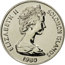 Solomon Islands, 5 Cents, 1980, MS(65-70), Copper-nickel, KM:3
