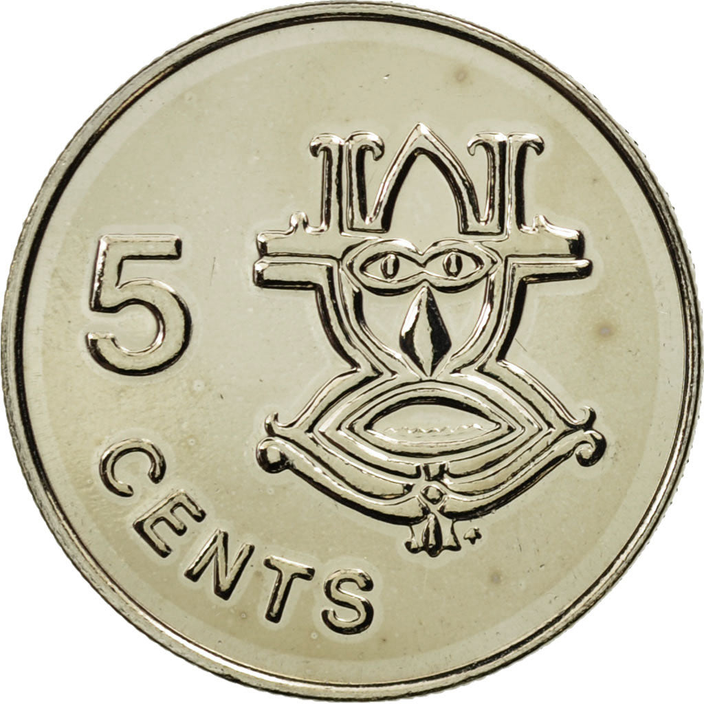 Solomon Islands, 5 Cents, 1980, MS(65-70), Copper-nickel, KM:3