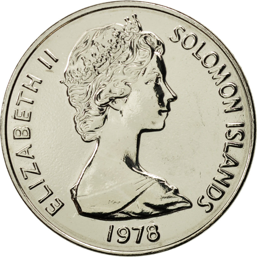 Solomon Islands, 20 Cents, 1978, MS(65-70), Copper-nickel, KM:5