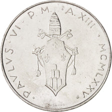 CITTÀ DEL VATICANO, Paul VI, 100 Lire, 1975, SPL, Acciaio inossidabile, KM:122