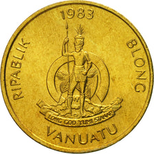 Coin, Vanuatu, Vatu, 1983, British Royal Mint, MS(65-70), Nickel-brass, KM:3