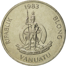 Moneta, Vanuatu, 10 Vatu, 1983, British Royal Mint, FDC, Rame-nichel, KM:6
