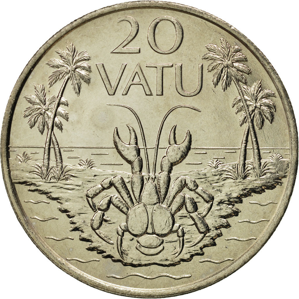 Coin, Vanuatu, 20 Vatu, 1983, British Royal Mint, MS(65-70), Copper-nickel, KM:7